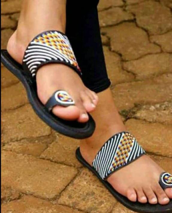 Beaded sandals